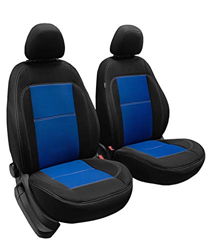 ERJOT Vordersitzbezüge Blau maßgefertigte kompatibel mit Opel Zafira B modellspezifische Sitzbezüge Autositzbezüge Velour