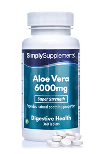 Aloe Vera 6000mg - Geeignet für Veganer - 360 Tabletten - SimplySupplements