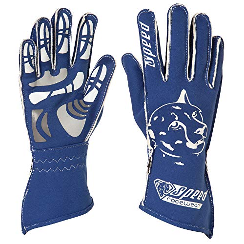 Speed Racewear Motorsport Handschuhe - Karthandschuhe Melbourne - Blau/weiß (10)