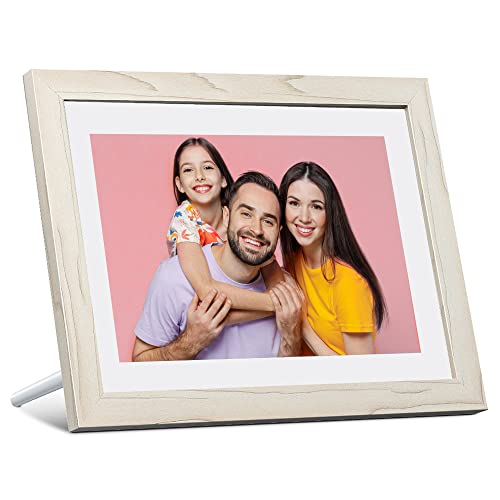 Dragon Touch Digital Picture Frame WiFi 10 Zoll IPS Touch Screen HD Display, 16 GB Speicher, Auto-Rotate, Share Photos Via App, Email, Cloud – Classic 10