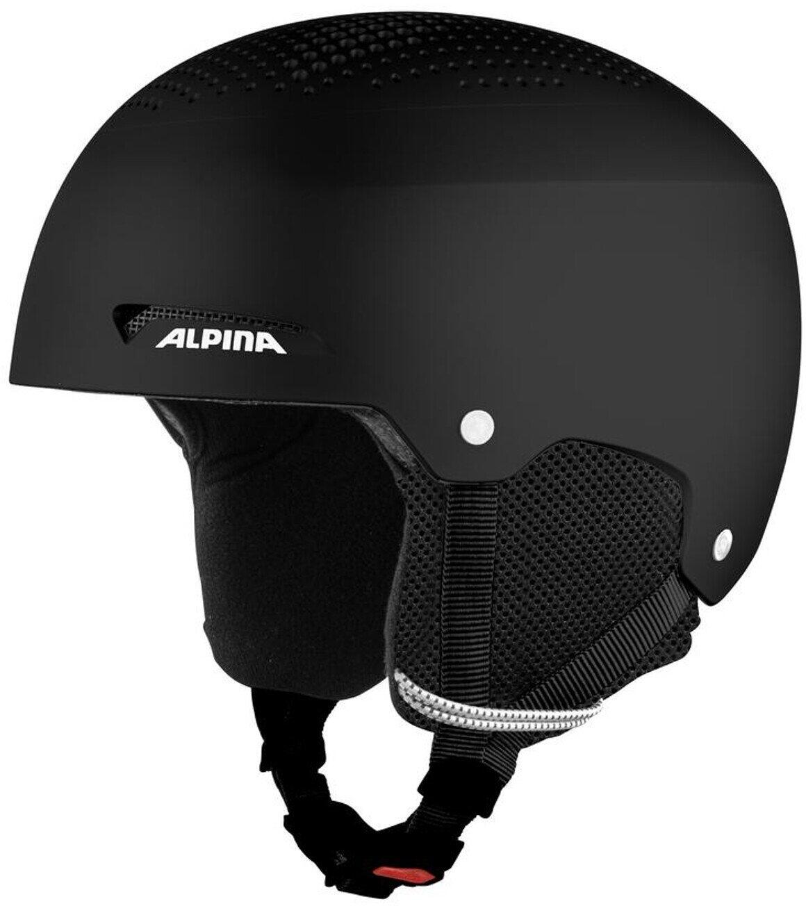 ALPINA Unisex Erwachsene Schaufel Helmet, schwarz matt-weiß (Mehrfarbig), 54-58