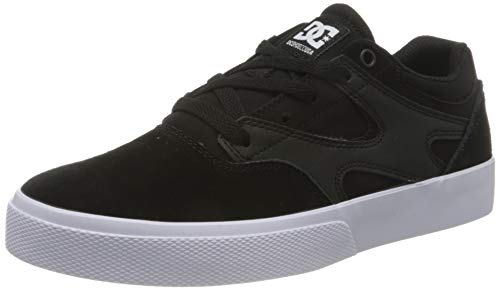 DC Shoes Kalis Vulc Sneaker, Black/Black/White, 37 EU