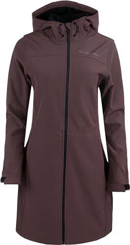 ALPINE PRO Damen Softshell-Jacke ESERA zum Tragen in der Stadt und in der Natur mit funktioneller SOFT-SHELL WINDBARRIER-Membran und wasserabweisender DWR-Beschichtung