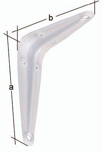 NW-GAH Konsole (Länge 150 mm Höhe 200 mm / Stahl weiß lackiert / Inhalt: 20 Stück) - 348670