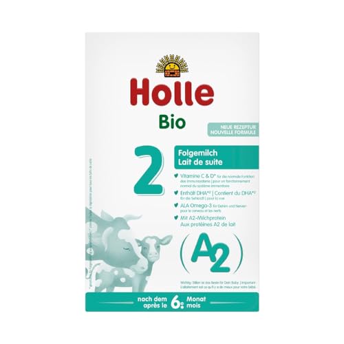 HOLLE BABYFOOD: Bio A2 Folgemilch - 2 Karton 400g (10er Pack)