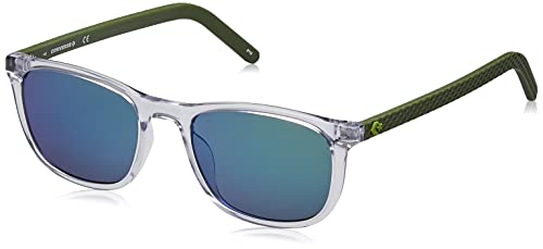 Converse Unisex Breakaway CV532S Sunglasses, 970 Crystal Clear, 53