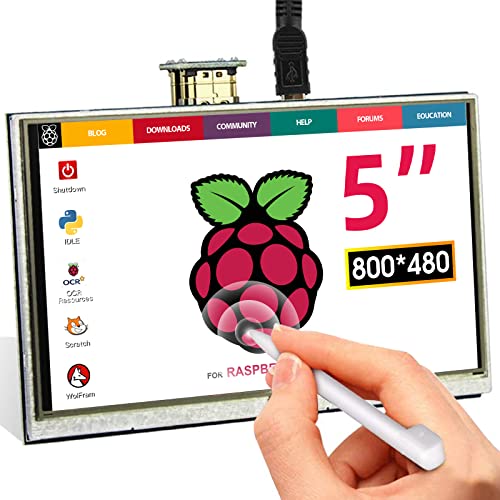 Raspberry Pi Display, Elecrow 5 Inch 800x480 Small HDMI Monitor for Raspberry Pi, Windows 7 8 10