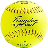 Dudley ASA Thunder Hitze Slow Pitch Leder Ball – Größe 12–12 Stück