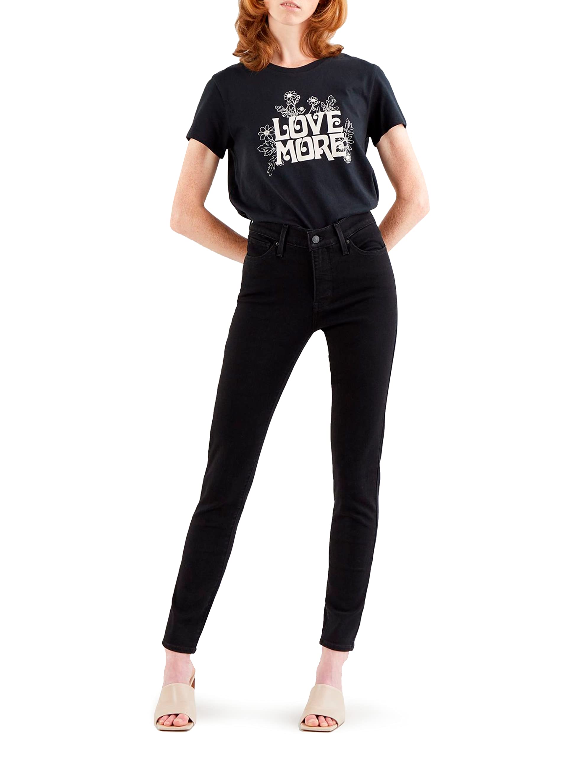 Levi's Damen 310 Shaping Super Skinny Jeans, Black Squared, 29W / 28L