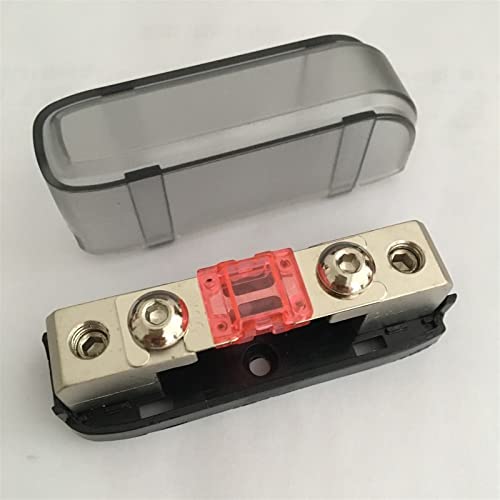 1PC vernickelter AFS-Sicherungshalter Mini ANL Car Audio Sicherungshalter mit Sicherung JIZTGEDM (Size : With fuse 100A)