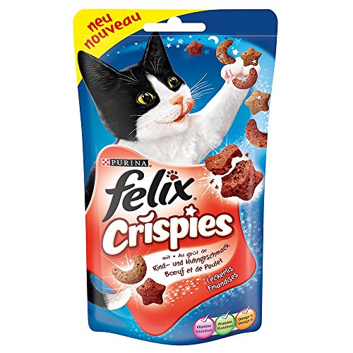 Felix | Crispies mit Rind- & Huhngeschmack | 8 x 45 g