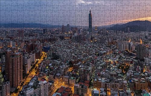 GUOHLOZ Puzzles 1000 Teile Erwachsene Puzzles für Erwachsene Herausforderung Spielzeug 1000 Teile Puzzles für Erwachsene Kinder, Taiwan, 75x50cm