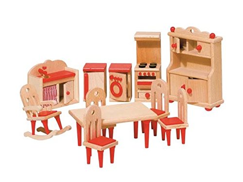 Puppenhausmöbel Set mit 5 Zimmern