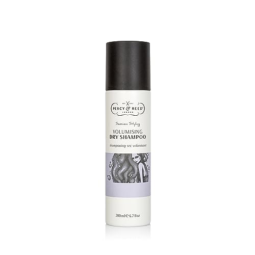 Percy & Reed Session Styling Volumising Dry Shampoo 200ml - Revives Hair In-Between Washes - Unique Ultra-Fine Formula Absorbs Excess Oil - Residue-Free - Hair Looks Thickened & Fresh