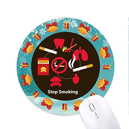 Logo aufhören zu rauchen Mousepad Rundgummi Maus Pad Weihnachtsgeschenk