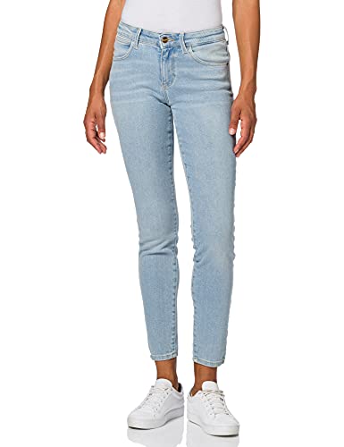 Wrangler Damen Skinny Jeans, Blau (Forget Me Not 289), 28W / 32L