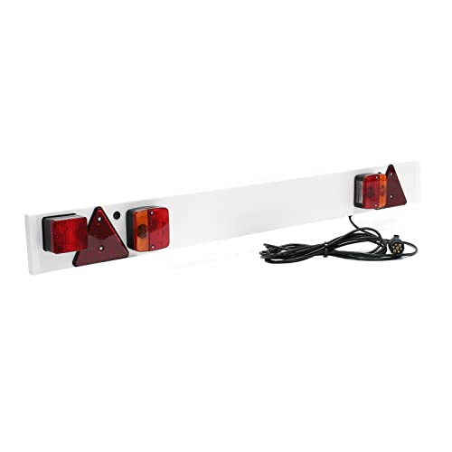 Anhänger Lichtleiste 7-polig, Breite 137cm & 6m Kabel, mit u.a. Rücklicht, Bremslicht & Blinklicht