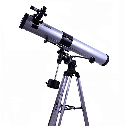Professionelles 450-faches Astronomie-Teleskop mit G3-Äquatorialer Montierung und Stativ. Reflektierendes astronomisches Außenteleskop