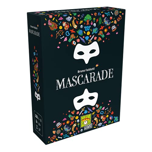 Asmodee | Repos Production | Mascarade | Partyspiel | Kartenspiel | 4-12 Spieler | Ab 10+ Jahren | 30+ Minuten | Deutsch