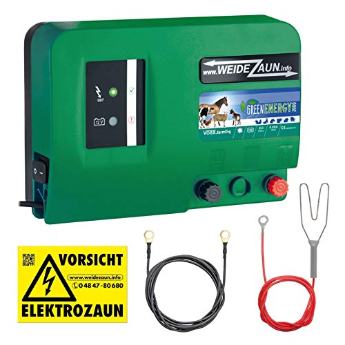 12V 230V GREEN Weidezaungerät Weidezaun Netzgerät Elektrozaungerät Batteriegerät