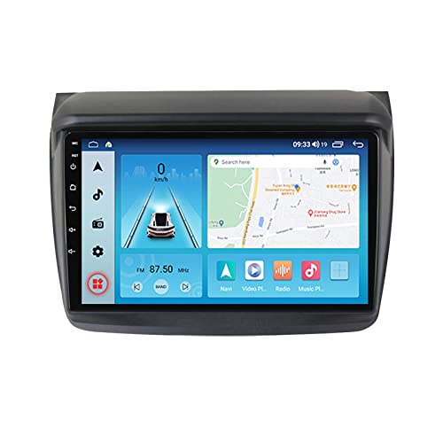 ADMLZQQ Android 11 Autoradio Stereo Für Mitsubishi L200 2008-2016 GPS Navi Sender 9 Zoll MP5 Multimedia Video Player Carplay FM Receiver Mit 4G 5G WiFi DSP Lenkradsteuerung,M600s