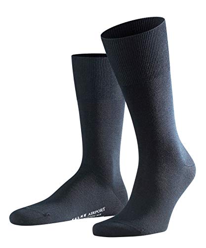 FALKE Herren Airport Socken Strümpfe 14435 12 Paar, Farbe:Blau;Sockengröße:47-48;Artikel:14435-6370 dark navy