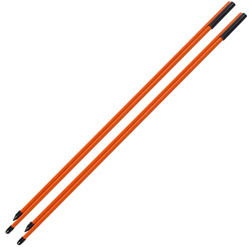 Golf Alignment Sticks, 2 Abschnitte Faltbare Golf Direction Indicator Rod Aid mit Handbuch zum Schlagen und ¨¹Ben des Golfs(Orange) Golf