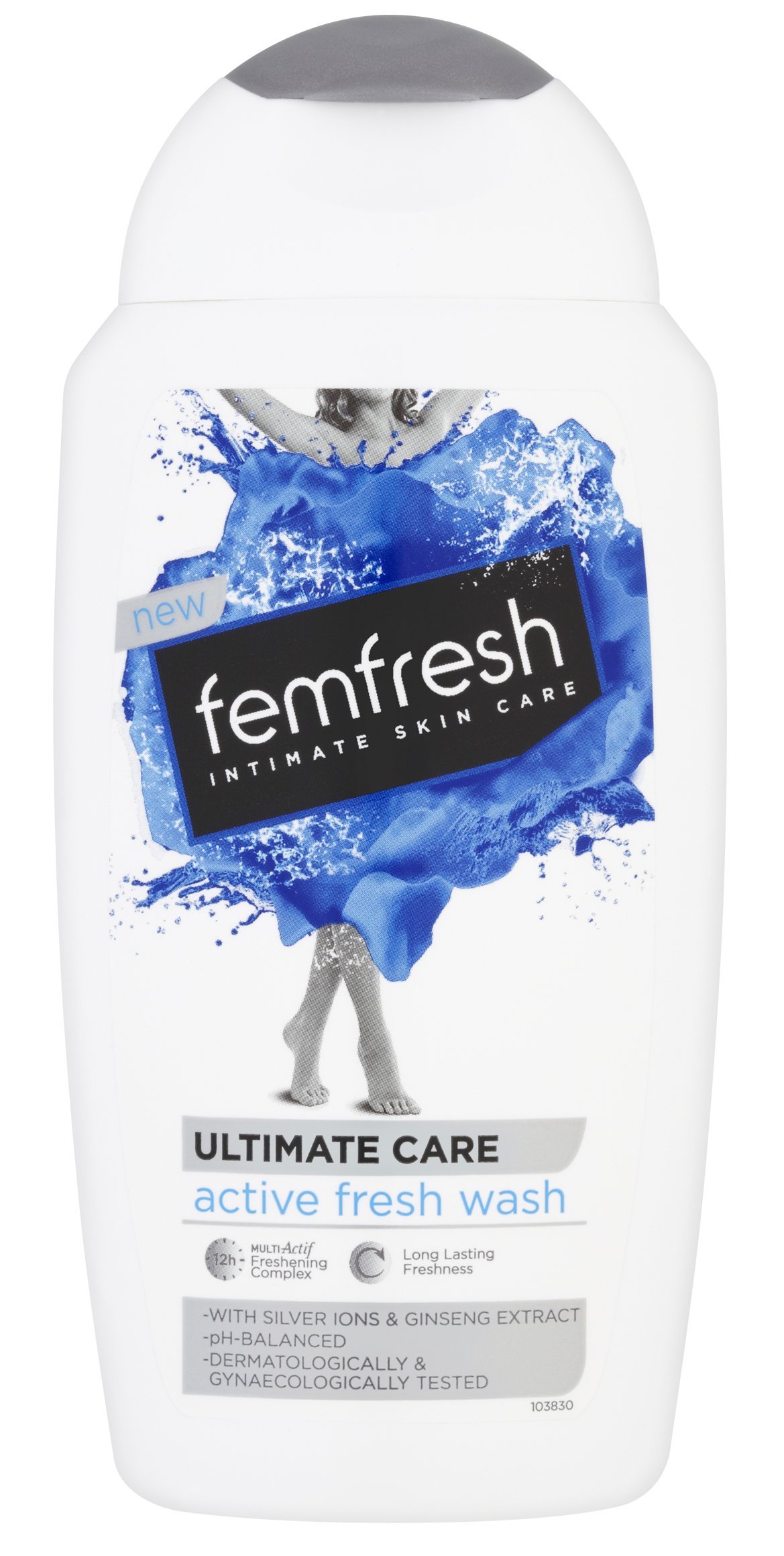 Femfresh - Intime Toilette – Gel-Creme Odor Control – langanhaltende Frische – Flasche mit 250 ml – 3 Stück