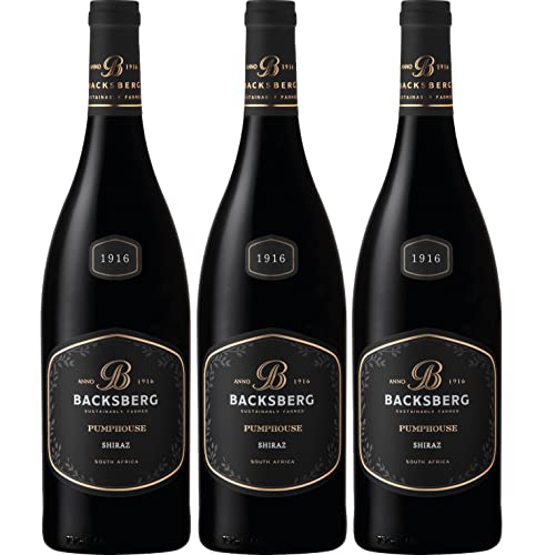 Backsberg Pumphouse Shiraz Rotwein Wein trocken Südafrika I FeinWert Paket (3 x 0,75l)