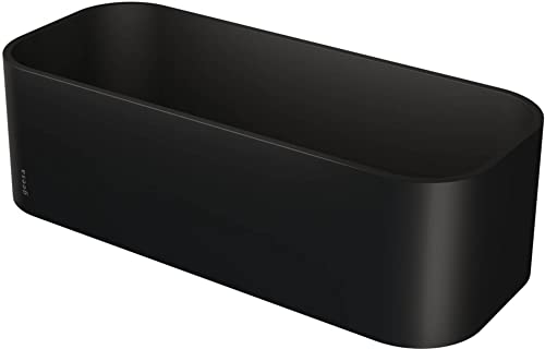 Geesa Frame Duschkorb, als Duschablage oder Wandregal zu verwenden, Kunststoff, Farbe: Schwarz, 250 x 80 x 110 mm