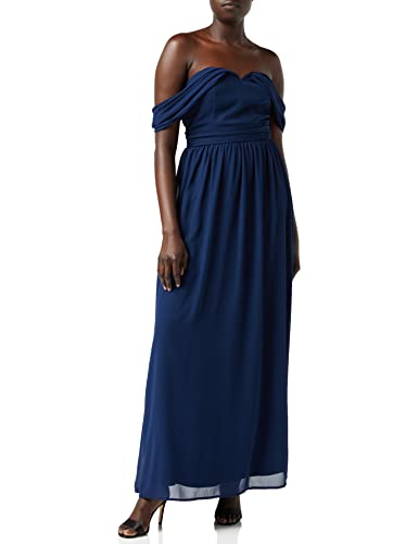 Chi Chi London Damen Chi Laine Dress Kleid, Blau (Navy NB), (Hersteller Größe:36)