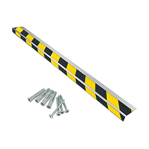 Treppenkantenprofil"General Line" 90 mm, Antirutschbeschichtung R13 (9 cm x 80 cm, gelb/schwarz)