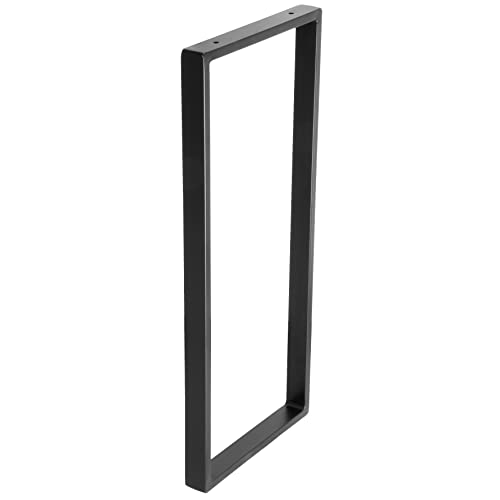 Wagner Möbelbein/Tischbein/Möbelfuß Design-Rahmen - 710 x 300 mm, Stahl pulverbeschichtet schwarz, im Industrie Look - 12517001