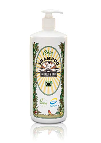 100% natürliches Chia Haar Shampoo - Bio, vegan & ideal für die tägliche Haarwäsche - Haarpflege Produkte für mehr Kraft, Glanz und Volumen - 1000ml von Kastenbein & Bosch