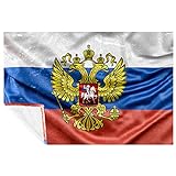 BestIdeas Decke mit Russland-Flagge, weich, warm, gemütlich, Überwurf für Bett, Couch, Sofa, Picknick, Camping, Strand, 150 x 100 cm