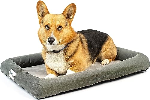 PetFusion {neu} Beruhigendes Hundebett für Welpen, mit Lavendelduft und Q-Max-Kühlung | wendbare innere Schlafunterlage | für alle Altersgruppen und für drinnen und draußen geeignet