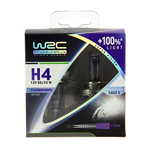 WRC 7358 Leuchtmittel Platinium, Weiß, 100% H4, 60/55 W, 2 Stück