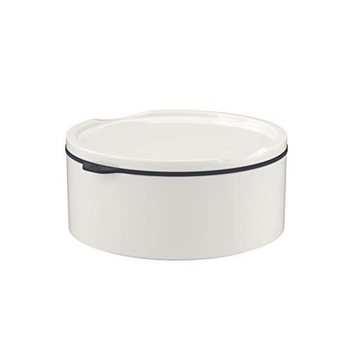 like. by Villeroy & Boch – ToGo & ToStay - Lunchbox, 13x6cm, Premium Porzellan, rund, Weiß