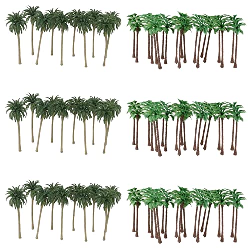 TPPIG 120 Stücke Kokospalme Modell Bäume/Landschafts Modell Kunststoff Künstliche Layout Regen