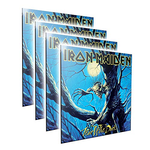 Nemesis Now Iron Maiden Bild Fear of The Dark, kristallklar, 32 cm, MDF und Harz, Schwarz