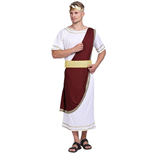 EraSpooky Erwachsener Kaiser von Rom Caesar Kostüm griechischer Gott Karneval Kostüm