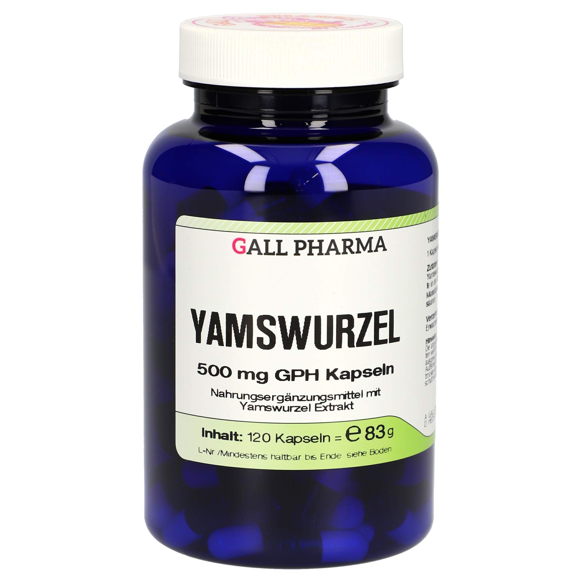 Gall Pharma Yamswurzel 500 mg GPH Kapseln , 1er Pack (1 x 120 Stück)