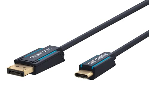 CLICK 44931 - Adapterkabel, USB-C > DisplayPort, 4K 60Hz, blau, 1,0 m