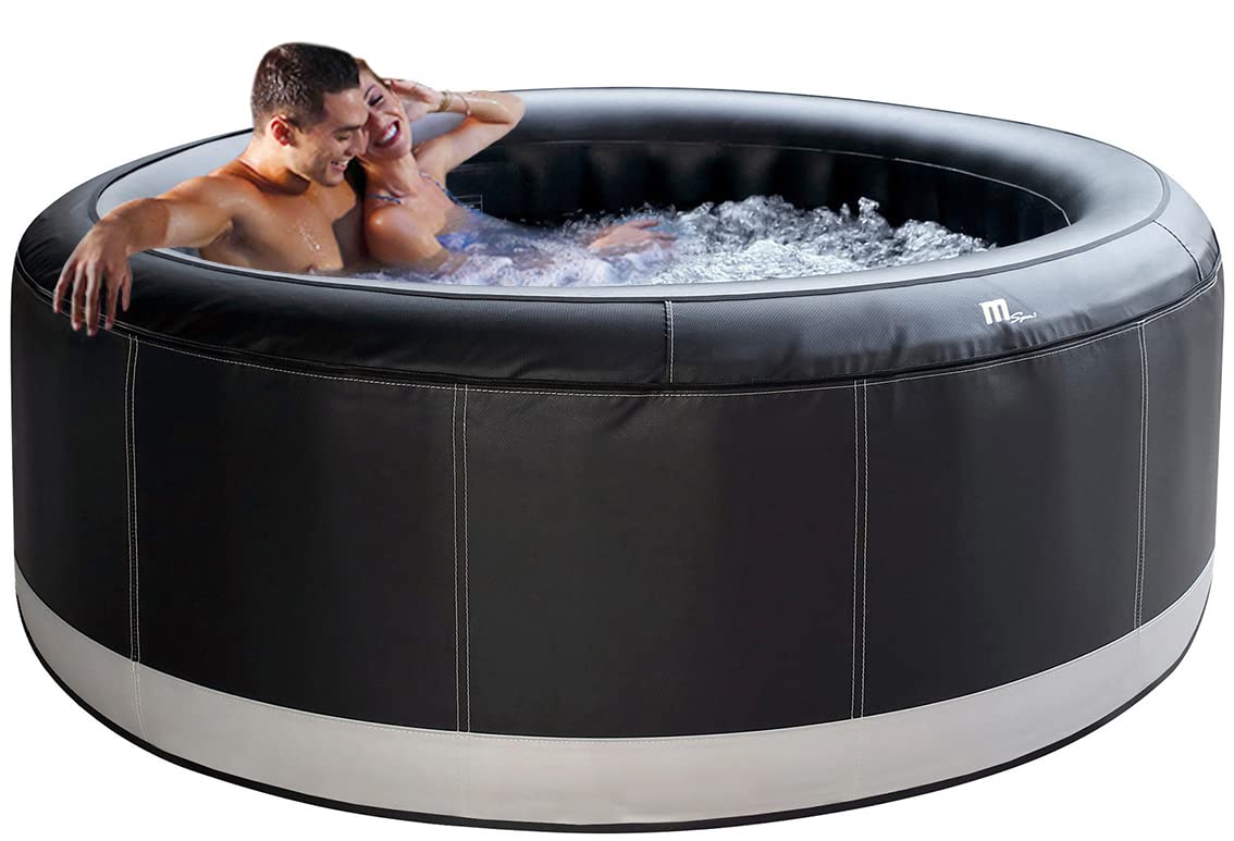 Miweba MSpa aufblasbarer Whirlpool Outdoor Camaro P-CA069 | Rund ⌀ 205.0 cm - 6 Personen Spa Pool aufblasbar - Ozon Reinigung - Bis 1429 L - 40°C - Fernbedienung - 138 Düsen - TÜV GS