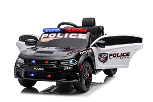 Kinderfahrzeug - Elektro Auto Dodge Polizei lizenziert - 12V Akku,2 Motoren- 2,4Ghz Fernsteuerung, MP3