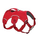 Ruffwear Mehrzweck-Hundegeschirr, Raues Gelände, Arbeitshunde, Sehr kleine Hunderassen, Größenverstellbar, Größe: XS, Rot, Web Master Geschirr