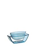Kartell U Shine Vase, Plastik, blau transparent, 29 x 14 cm