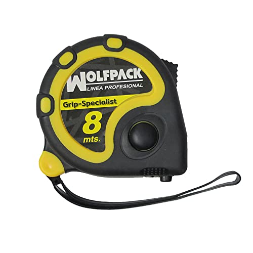 Wolfpack Professional Line 2302020 Flexometer 8 m mit Bremse Wolfpack Grip Special, 8 m