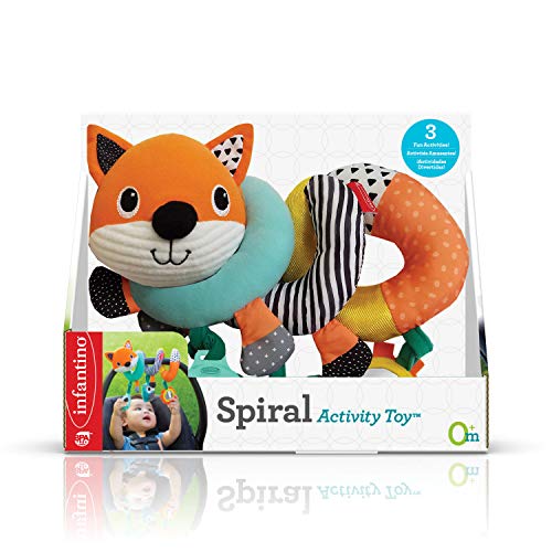 Infantino Spiel-Spirale für den Kindersitz Fuchs, mehrfarbig