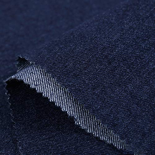 ZXC Jeansstoff Meterware 100% Baumwolle 150 cm Breit 1m Meterware Der Zum Nähen Von Kleidung,Beliebten Jeans,Vorhängen Und Wohnaccessoires Verwendet Wird(Color:Dunkelblau)
